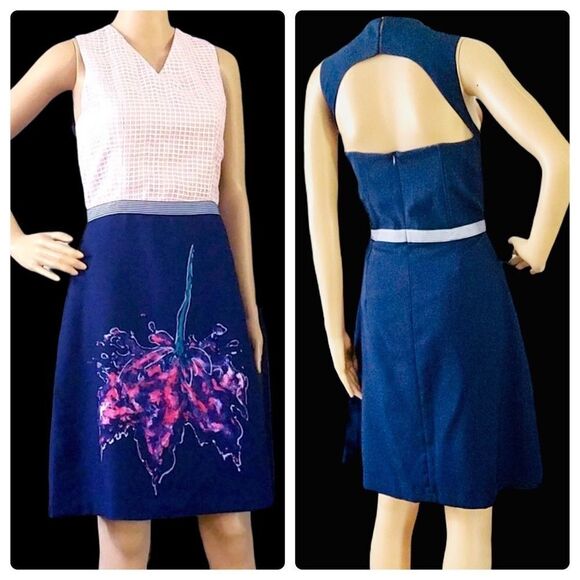 Plains and Prints💕 Designer Dress - Picture 2 of 7